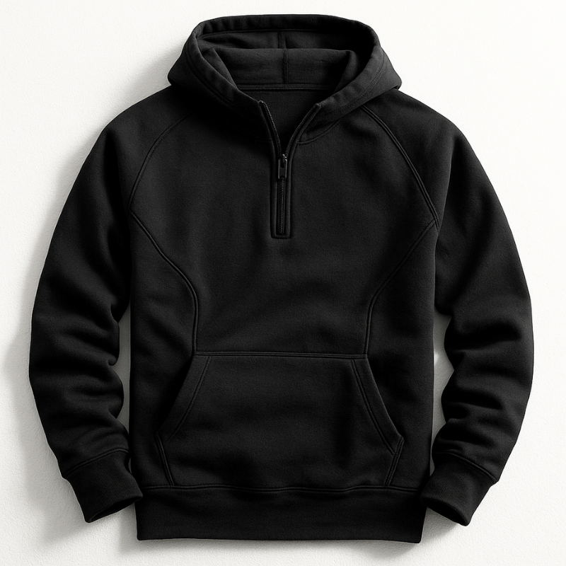 Siyaje | Sweat à capuche à manches longues avec fermeture éclair sur le devant