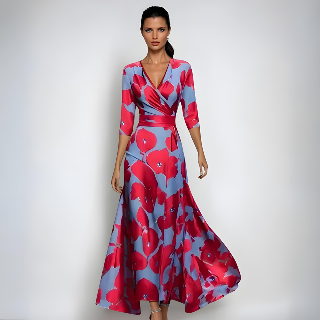 Emily - Robe Maxi Fleurie Luxe