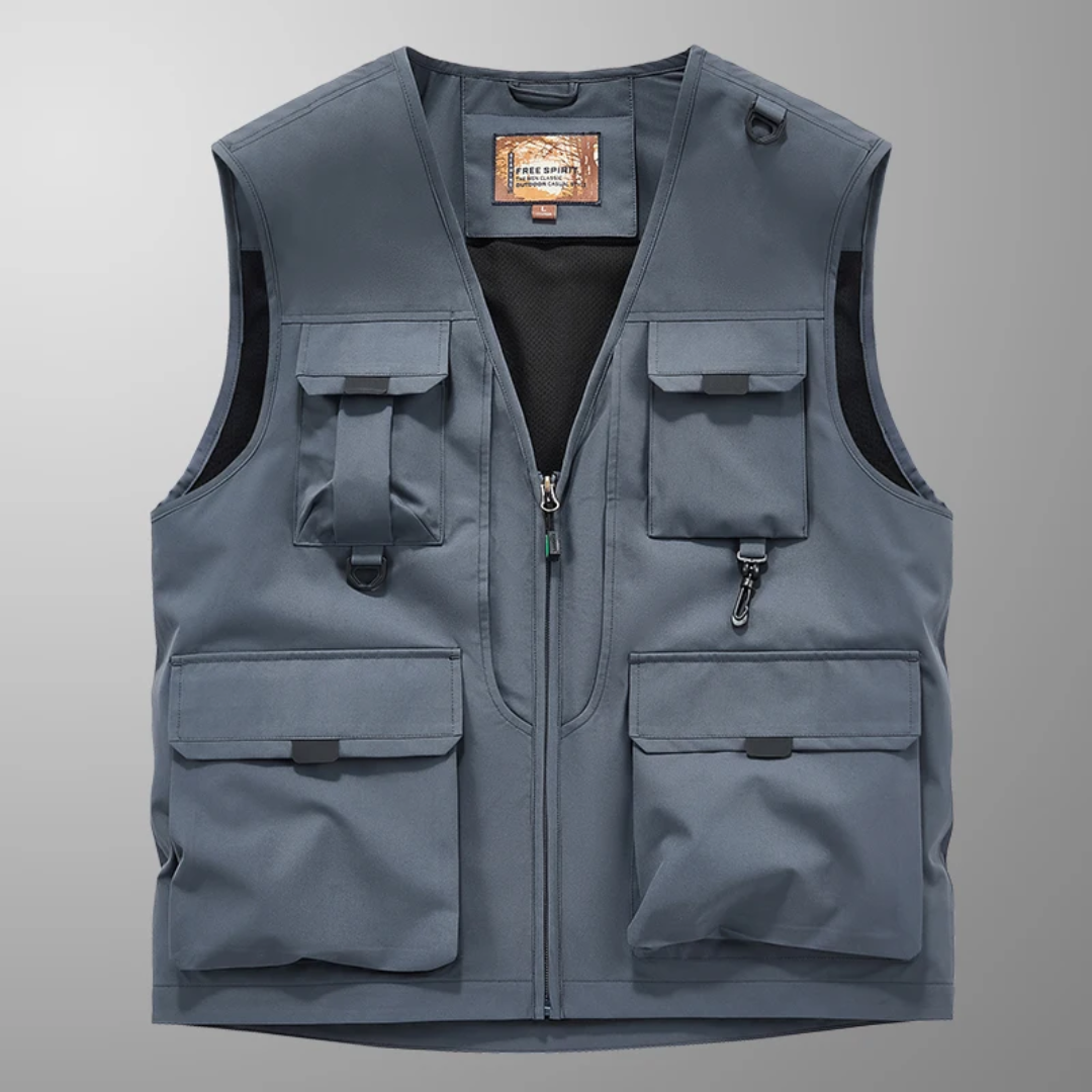 Siyaje | Gilet cargo élégant et décontracté