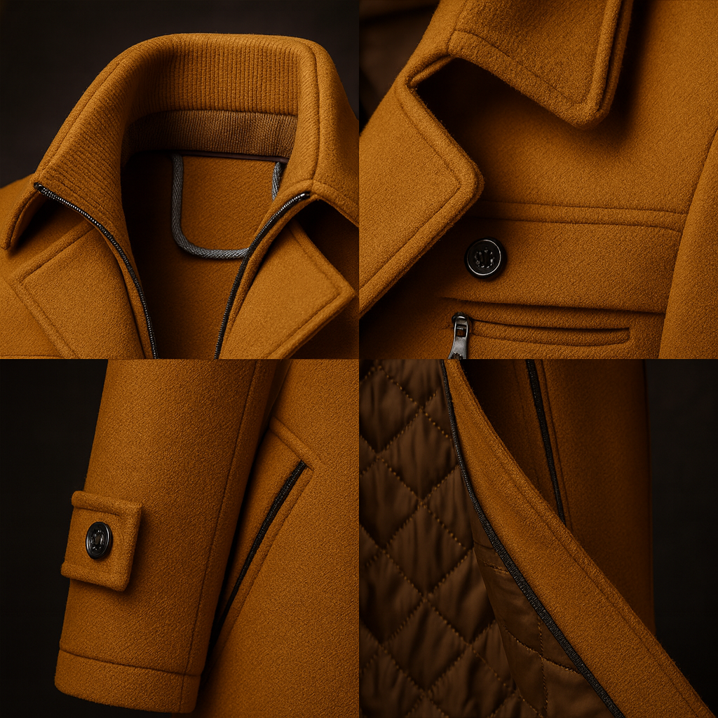 Siyaje | Manteau en laine à boutons