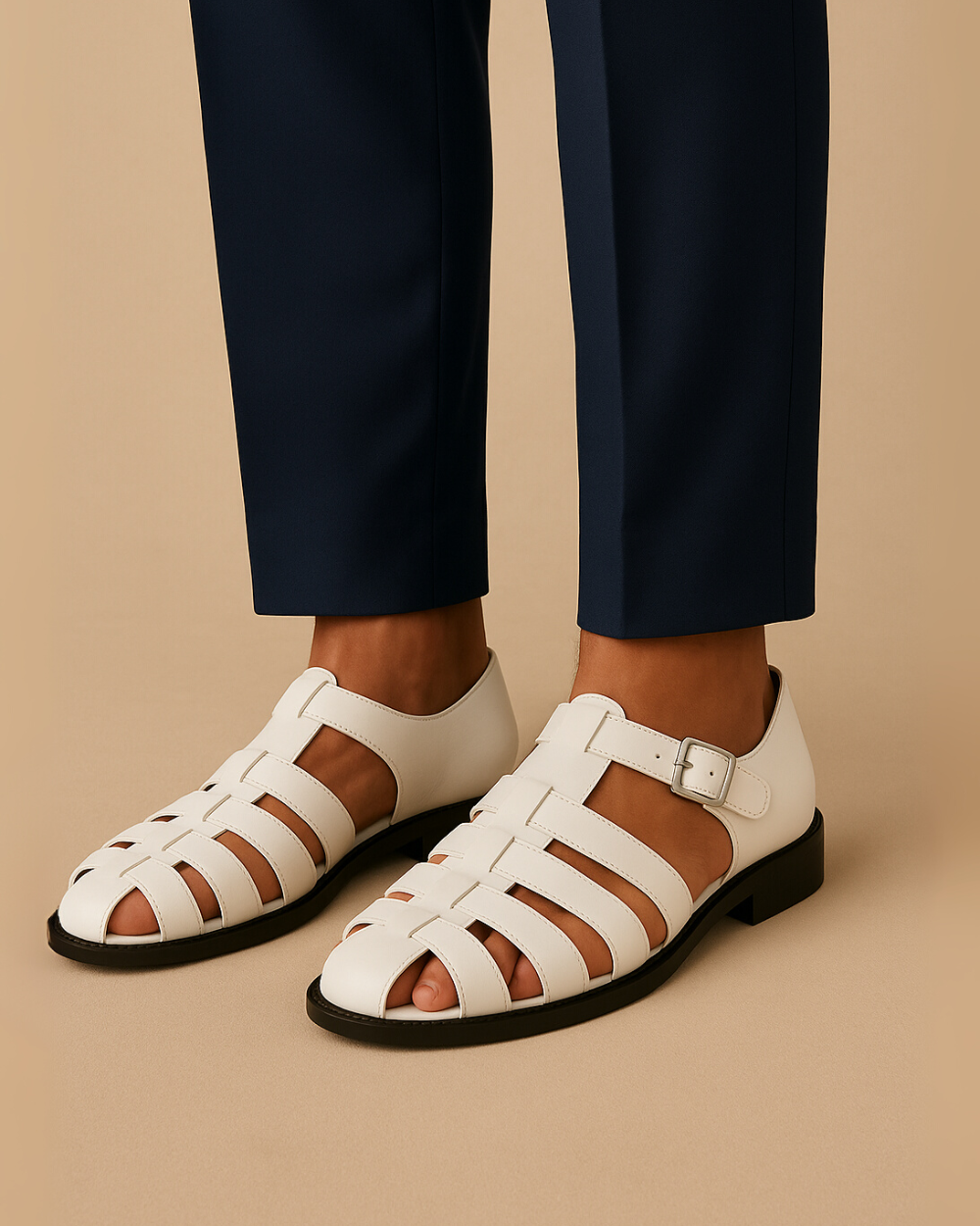 Siyaje | Sandales fermées à boucle élégante