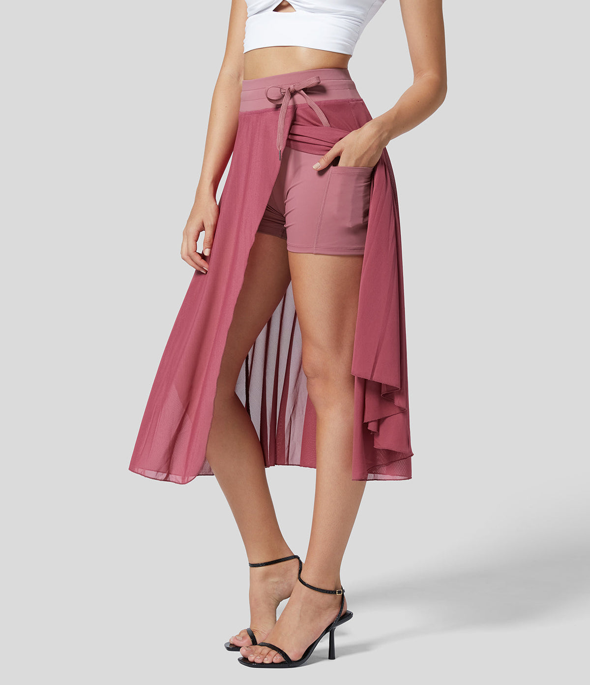 Livan | Jupe 2-en-1 taille haute