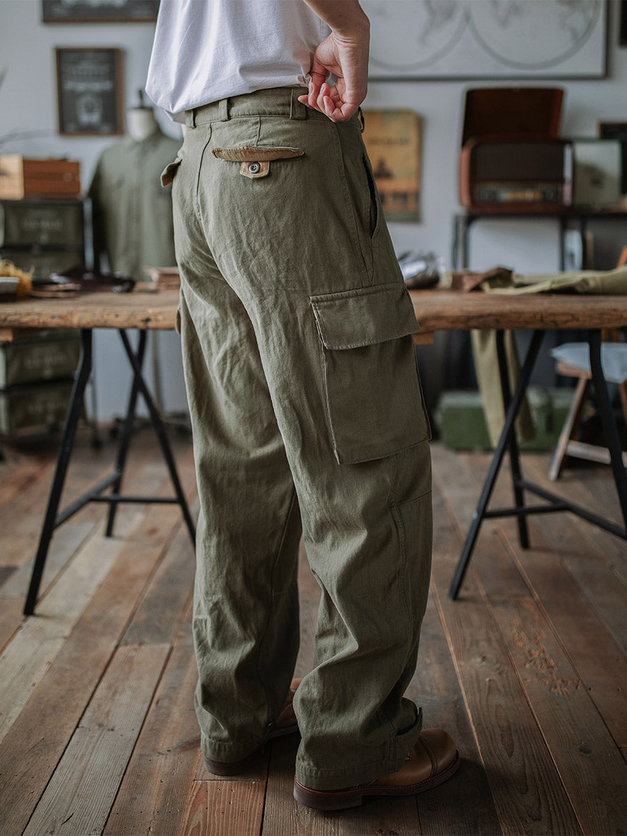 Siyaje | Pantalon militaire M-47 en tissu chevron