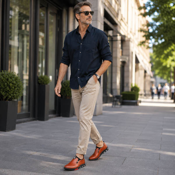 Siyaje | Chaussures élégantes pour hommes avec semelle antidérapante