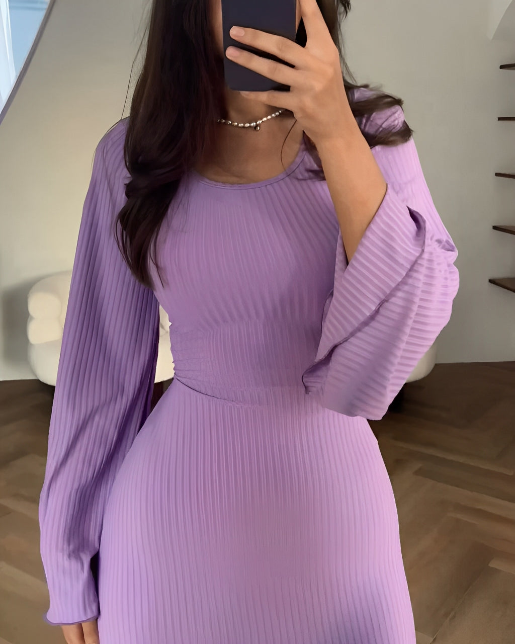 Robe Maxi Tricotée Élégante