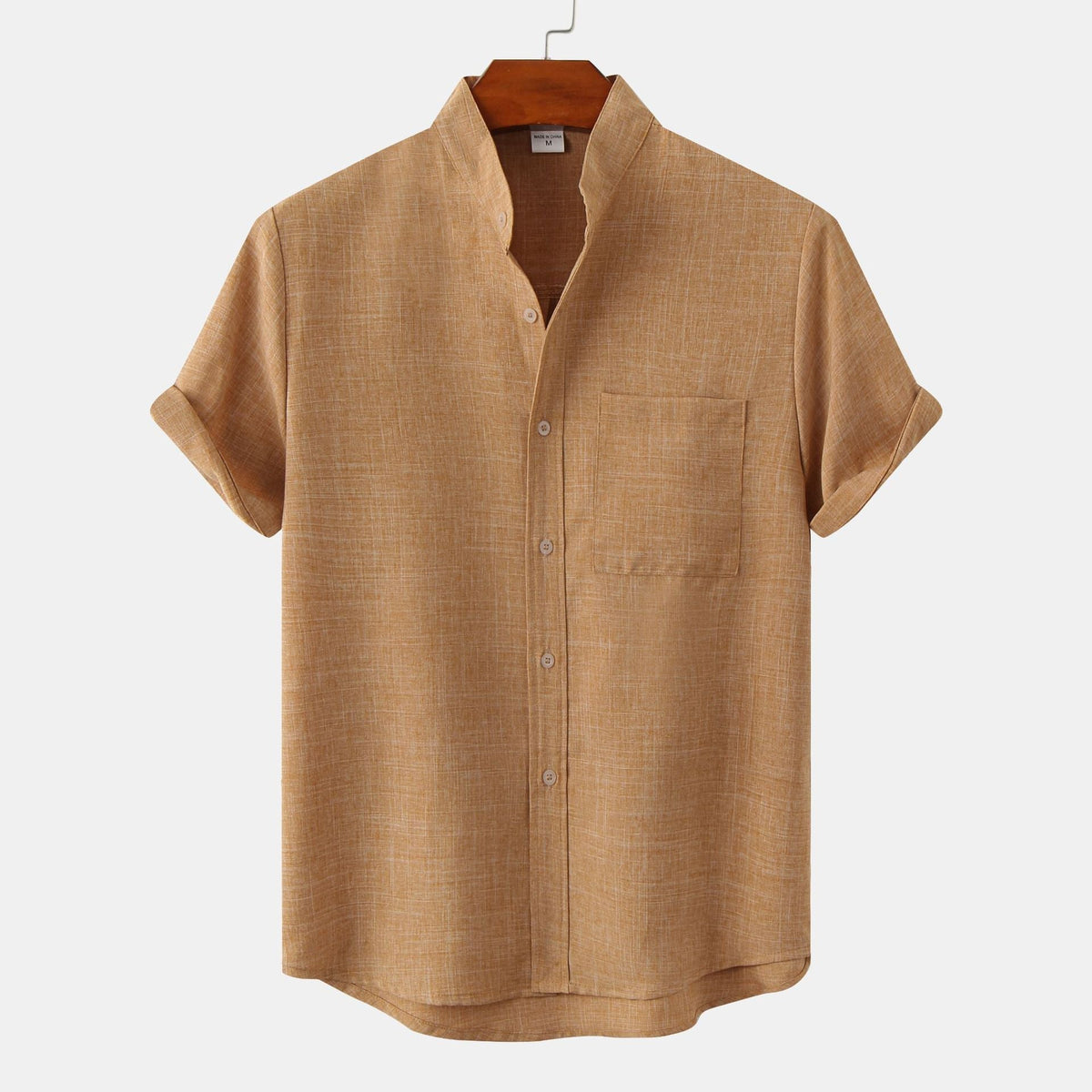 Siyaje | Chemise en coton unie avec boutons