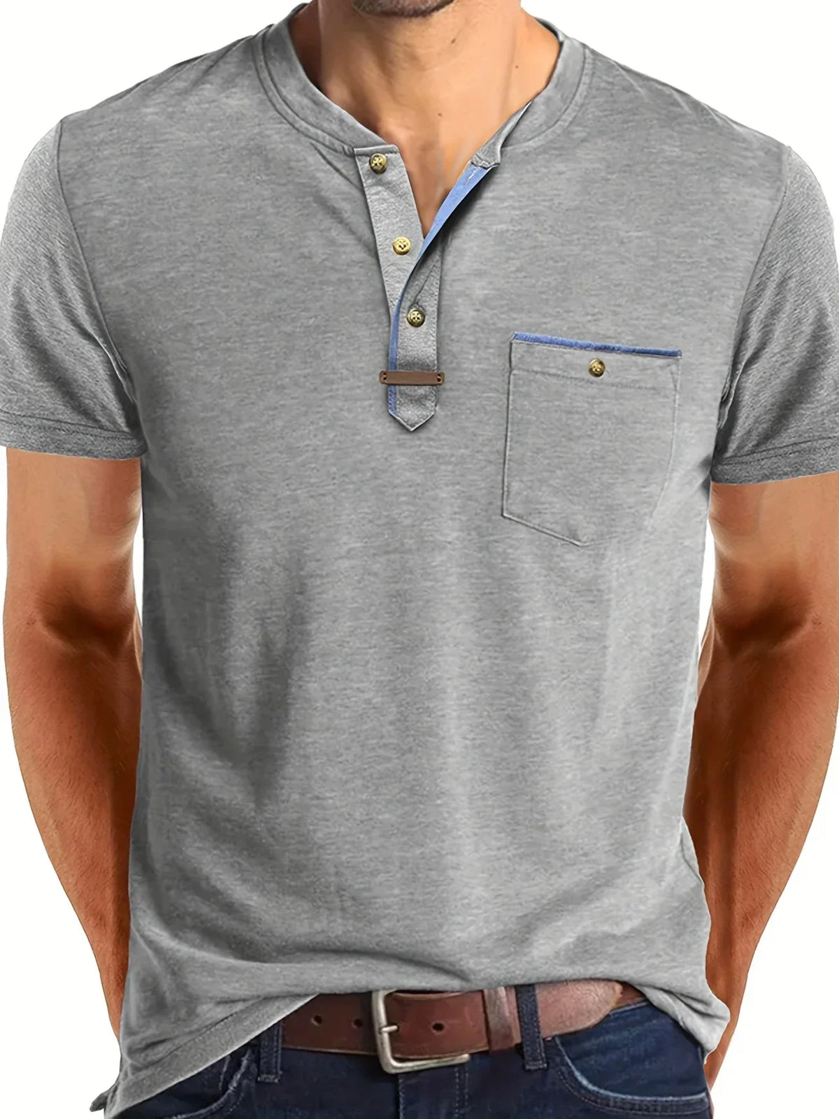 Siyaje | T-shirt col rond élégant avec poche
