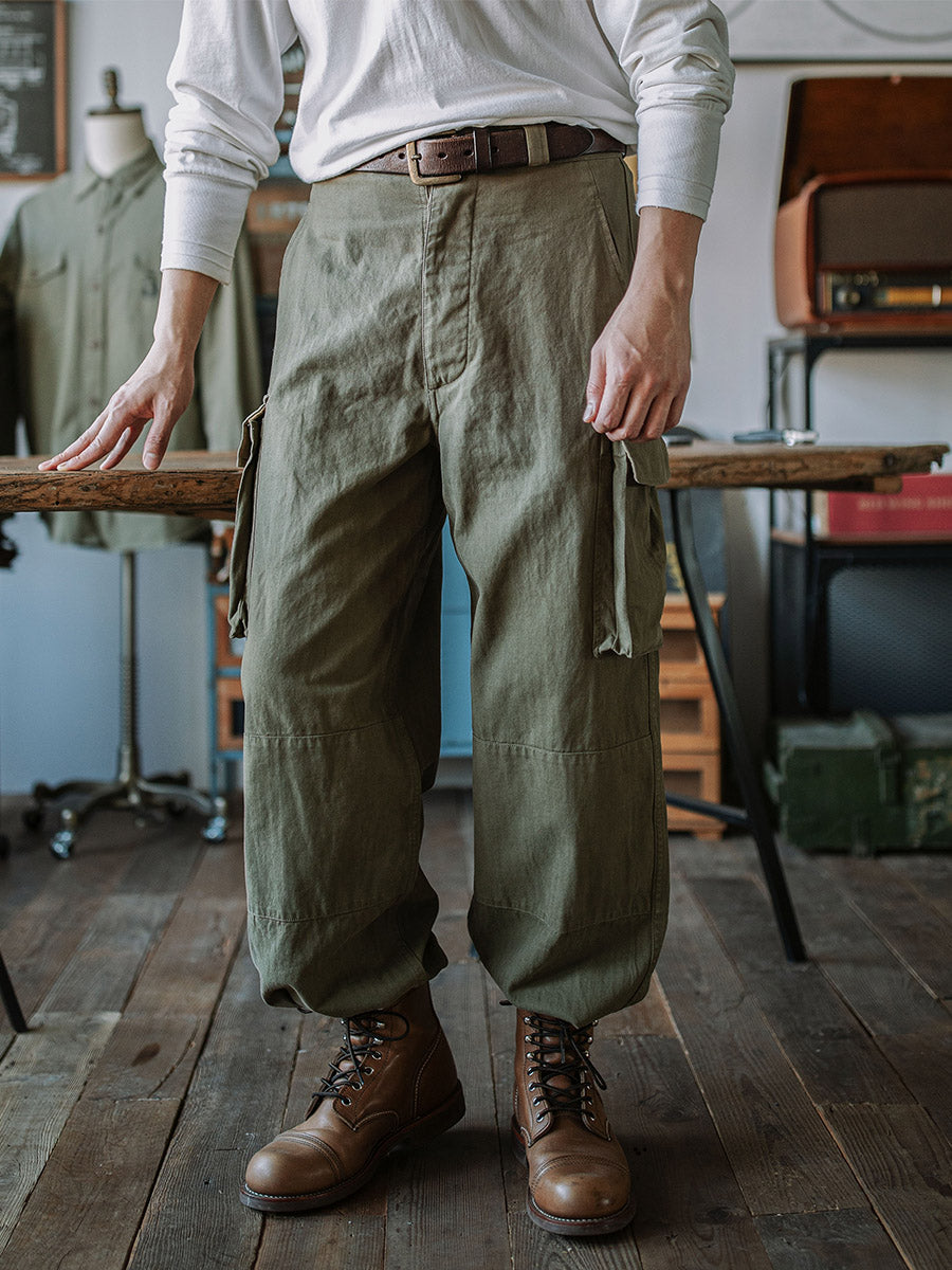 Siyaje | Pantalon militaire M-47 en tissu chevron