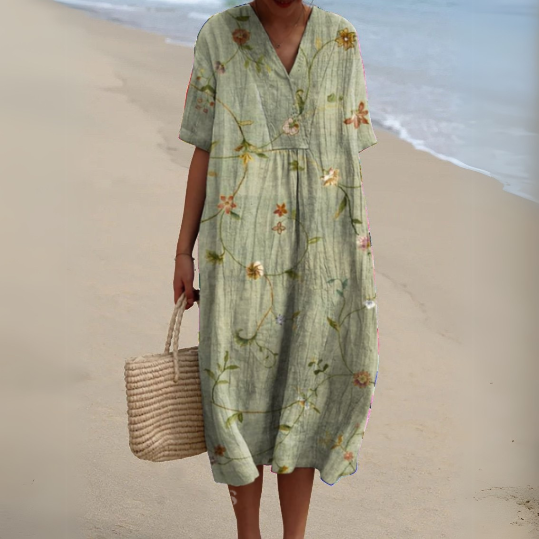 Nicole | Robe d'Été à Fleurs