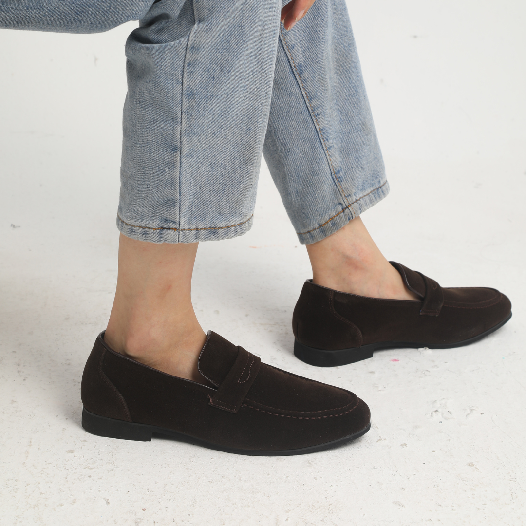 Siyaje | Mocassins à brides en daim