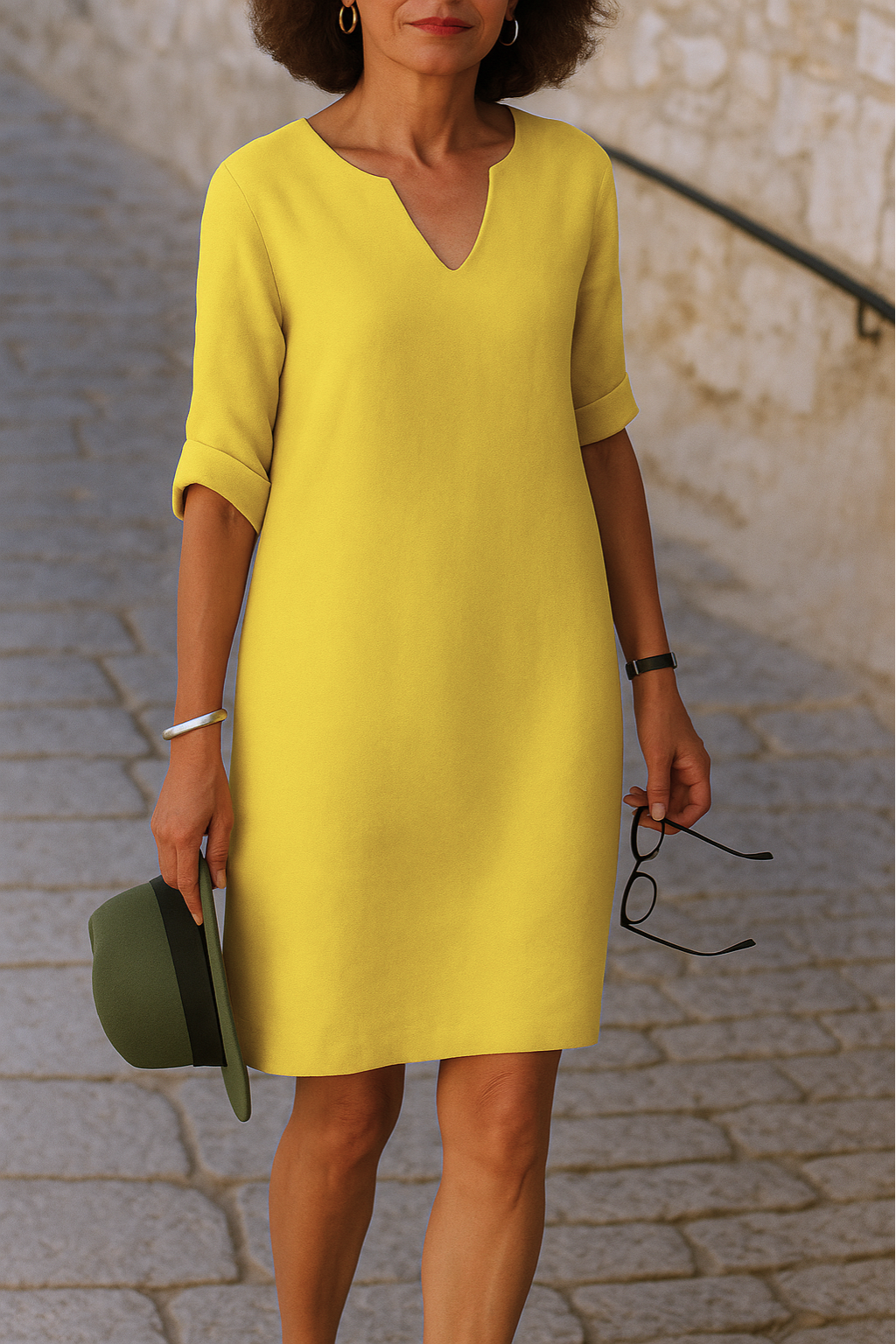 Siyaje | Robe élégante à col en V