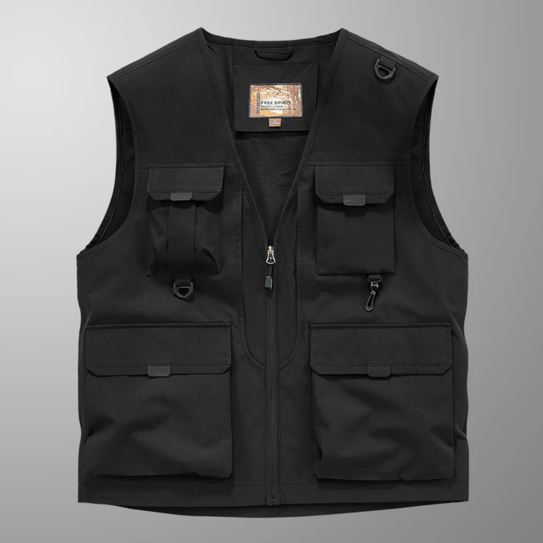 Siyaje | Gilet cargo élégant et décontracté
