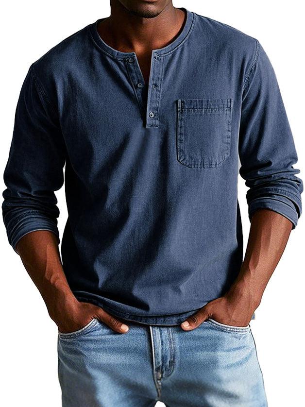Siyaje | Chemise en jean avec poche