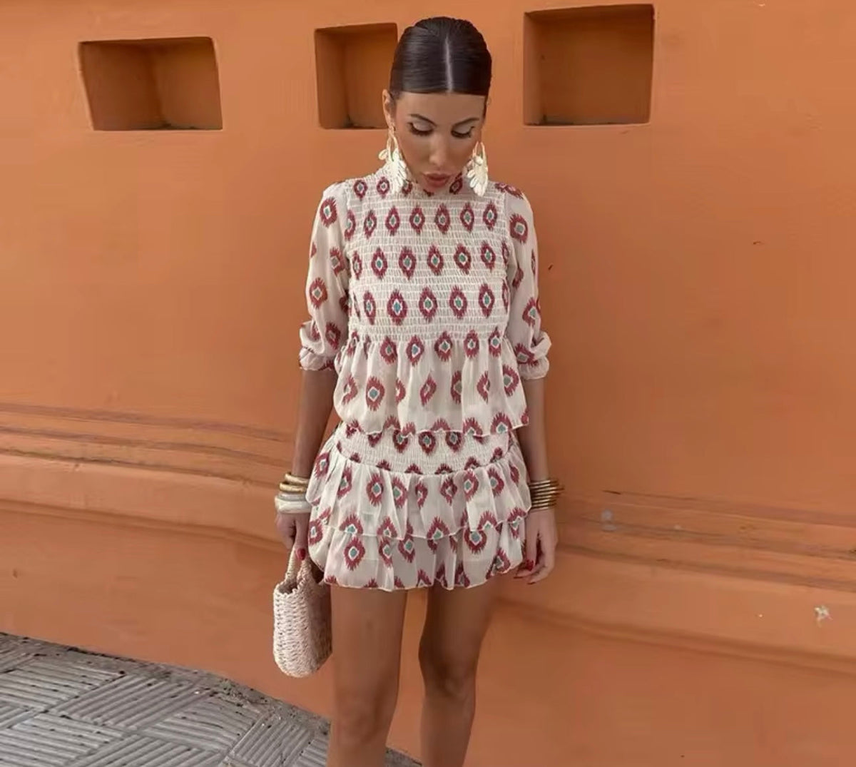 Siyaje | Robe courte style vintage