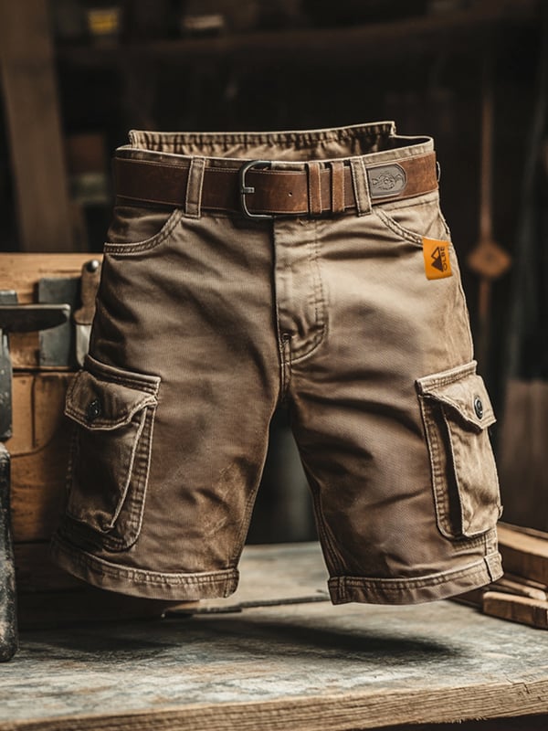 Siyaje | Short cargo rétro à multiples poches
