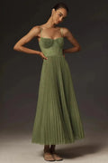 Siyaje | ROBE MIDI ÉLÉGANTE PLISSÉE