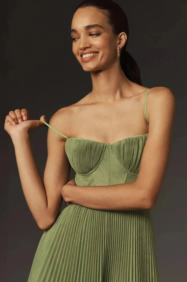 Siyaje | ROBE MIDI ÉLÉGANTE PLISSÉE