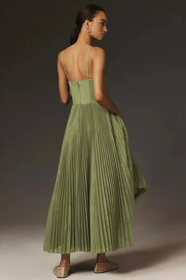 Siyaje | ROBE MIDI ÉLÉGANTE PLISSÉE