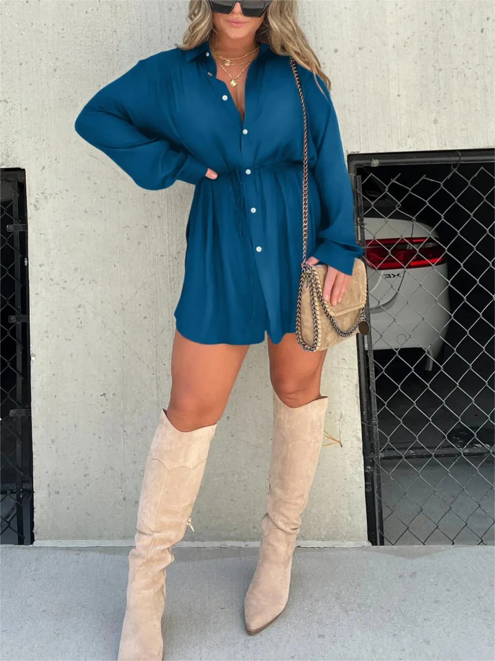 Siyaje | Robe combinaison satinée tendance