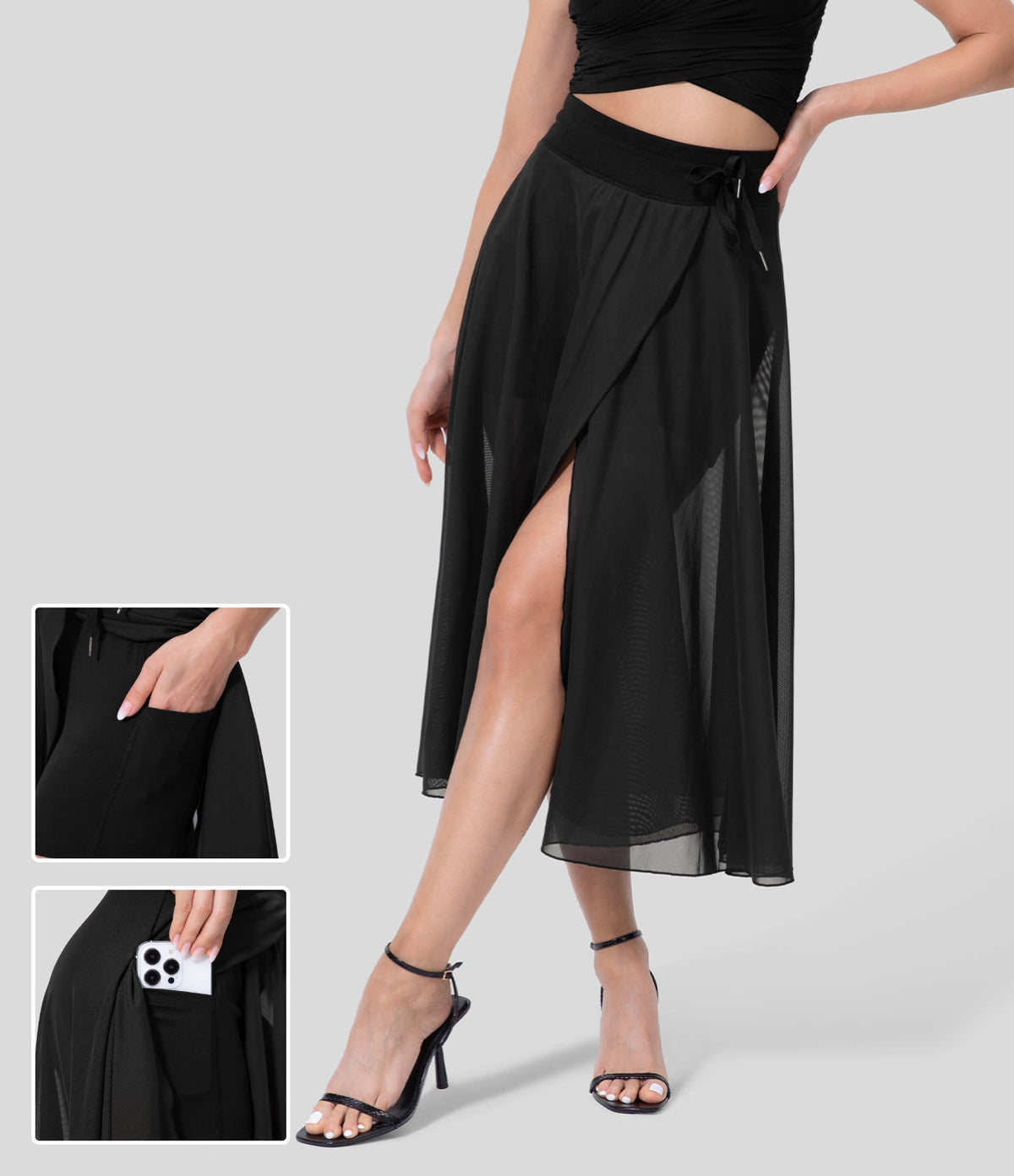 Livan | Jupe 2-en-1 taille haute