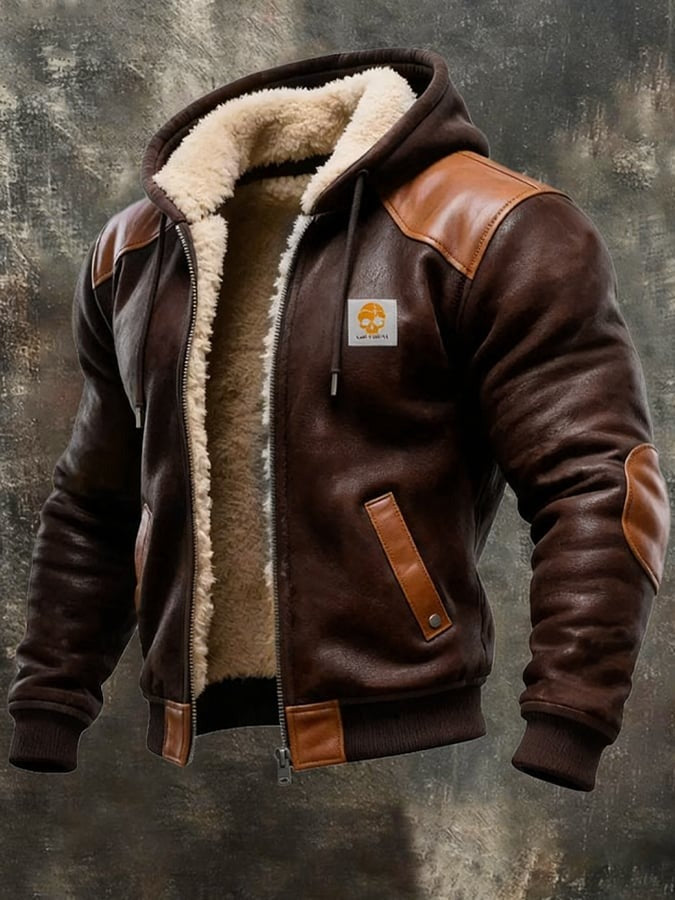 Siyaje | Veste d'hiver avec des détails en cuir raffinés