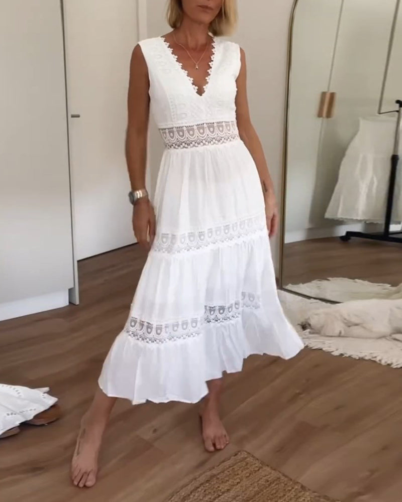 Clarisa - Robe à col en V