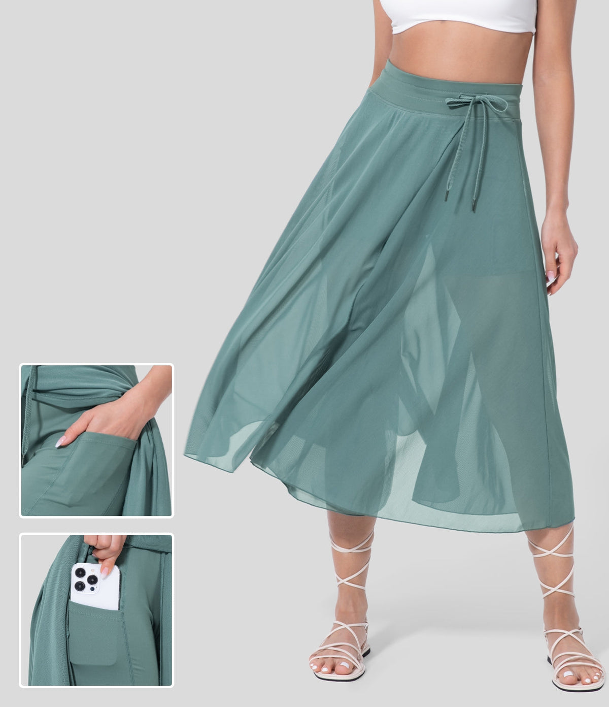 Livan | Jupe 2-en-1 taille haute