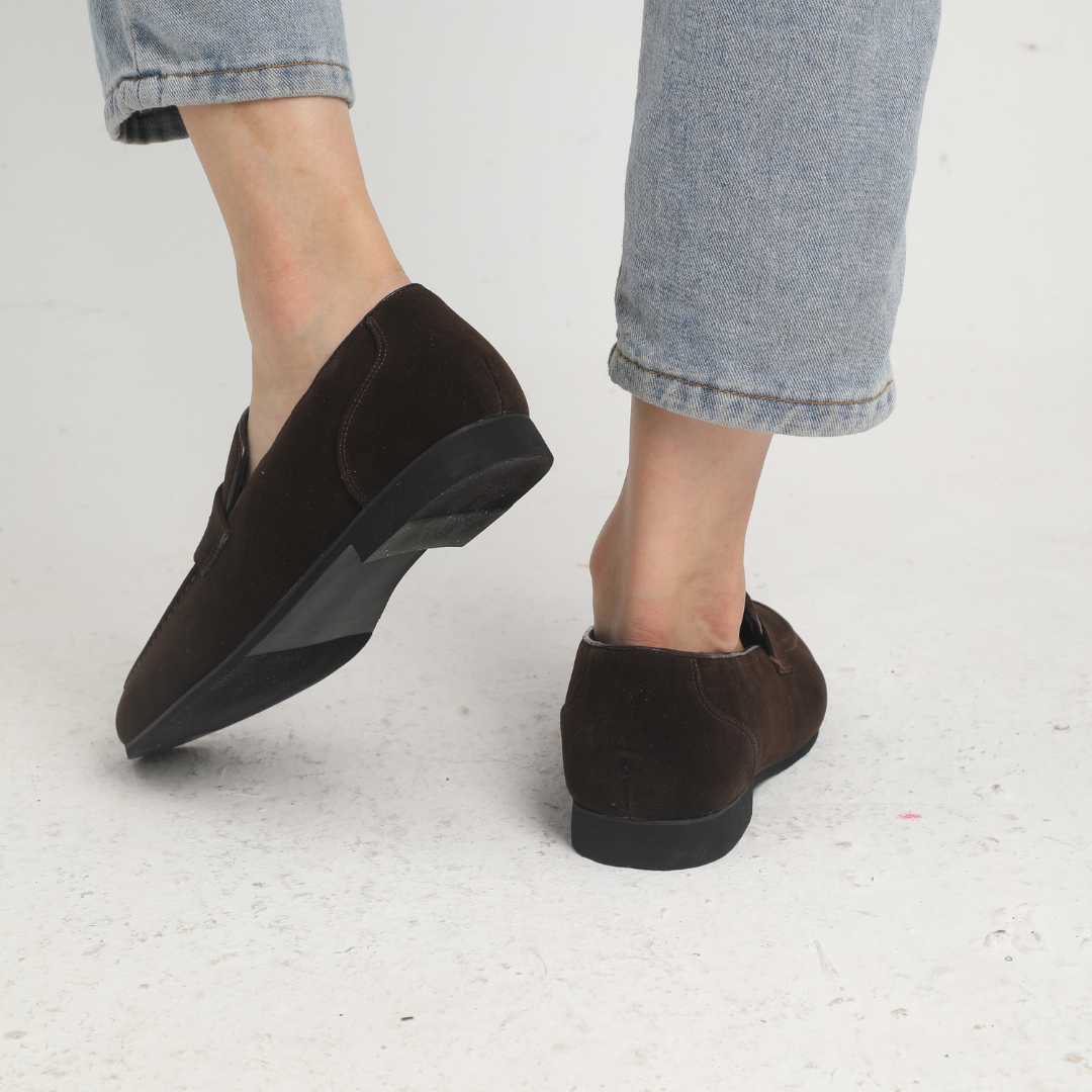 Siyaje | Mocassins à brides en daim