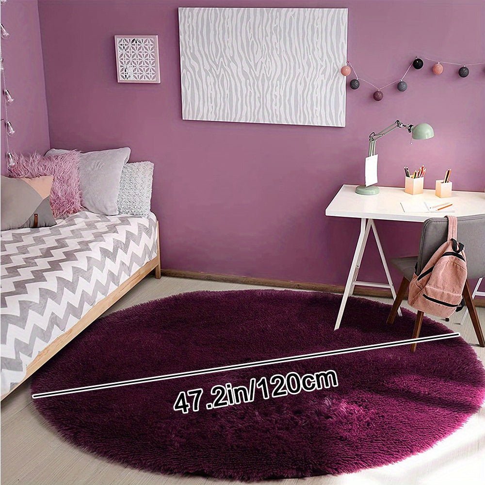 Tapis Rond Fluffy - Clouda