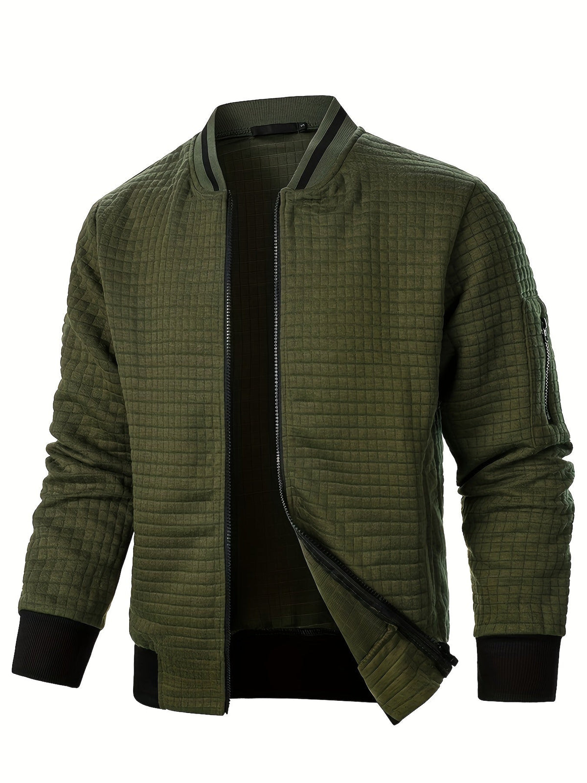 Siyaje | Veste cardigan à col montant avec fermeture éclair
