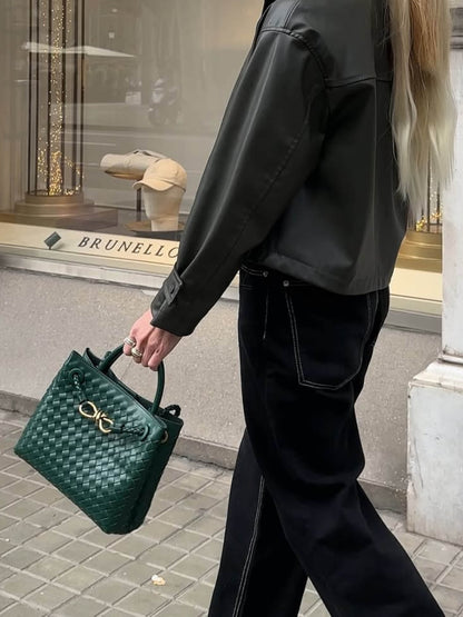 Sac à main tissé Petit – Sac tressé compact et élégant