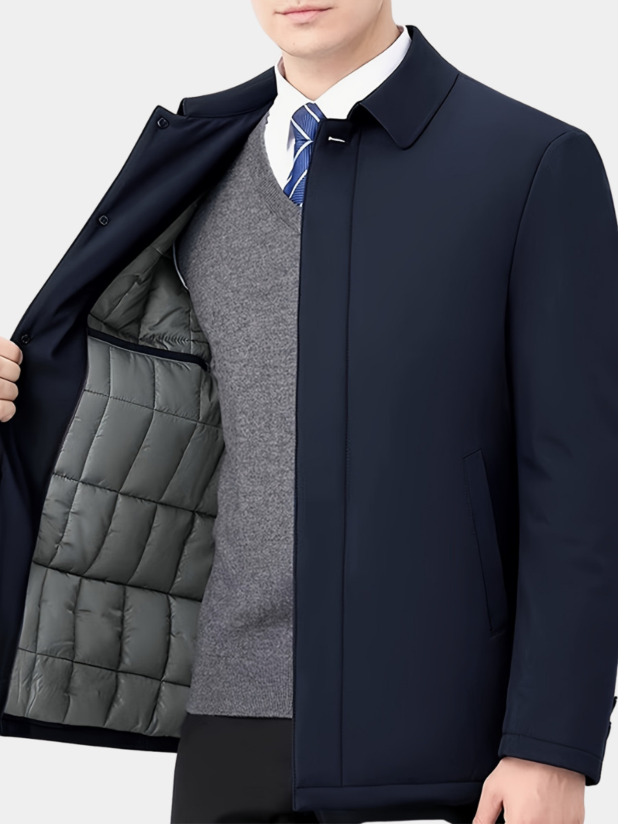 Siyaje | Veste pour homme à col à revers avec fermeture éclair