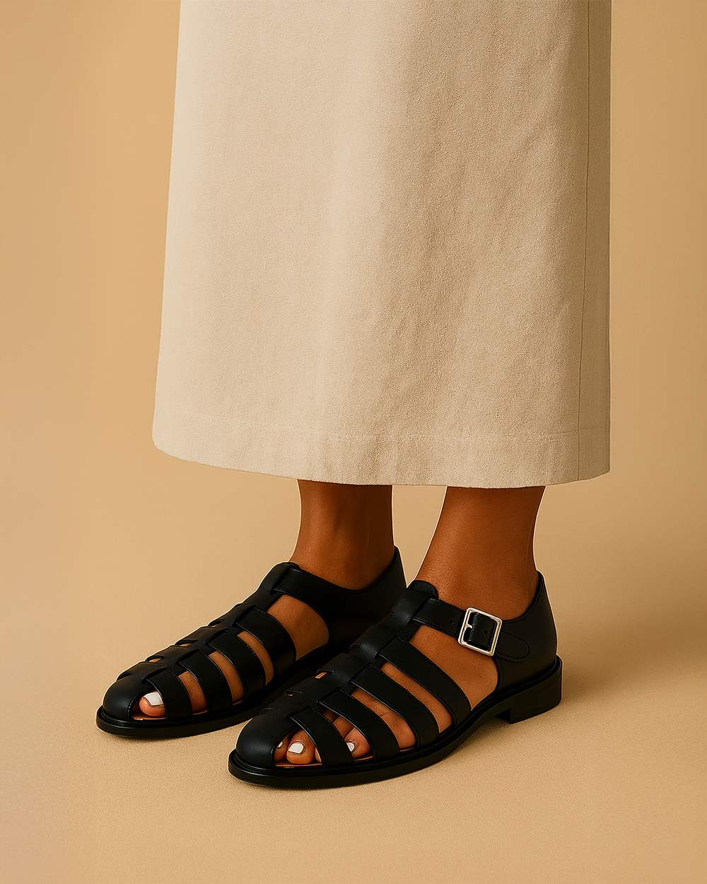 Siyaje | Sandales fermées à boucle élégante