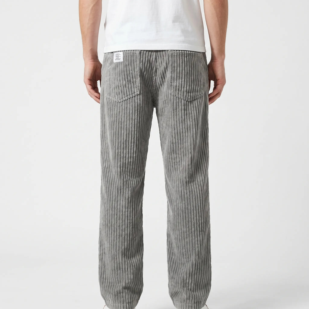 Siyaje | Pantalon en velours côtelé pour homme à taille élastique