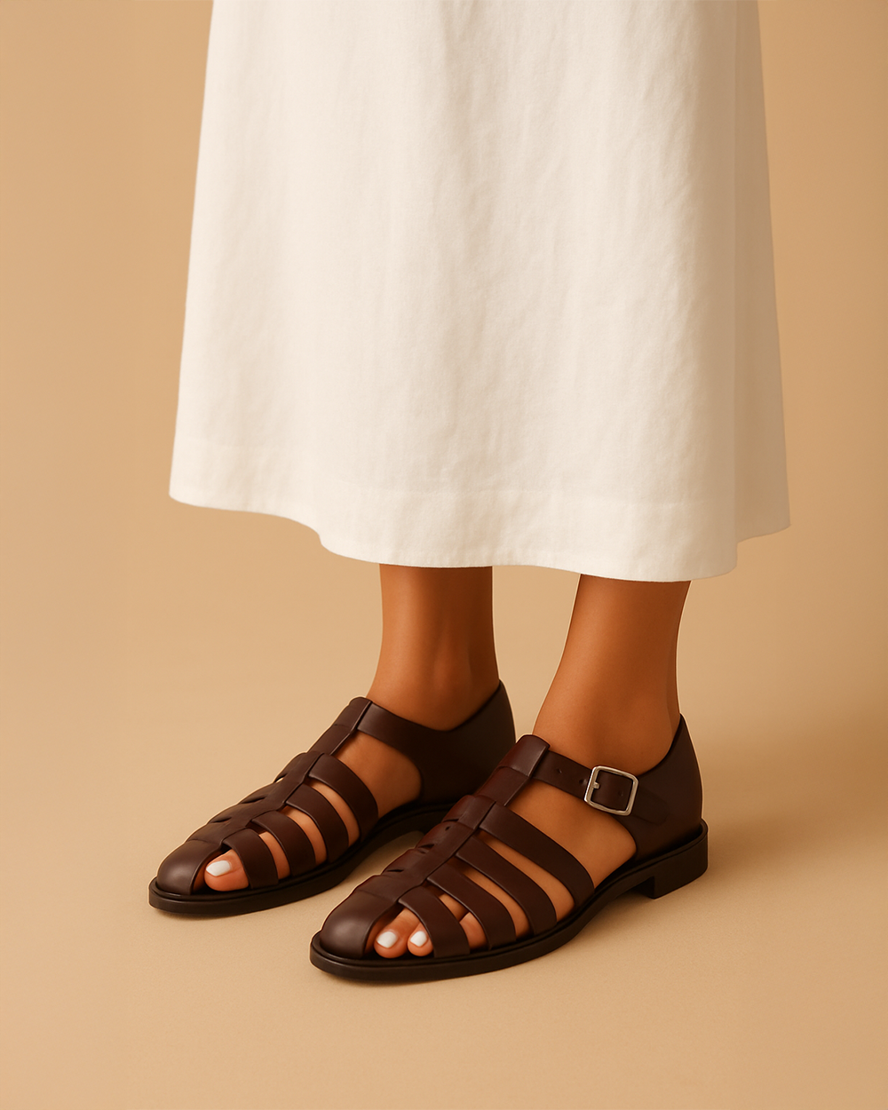 Siyaje | Sandales fermées à boucle élégante