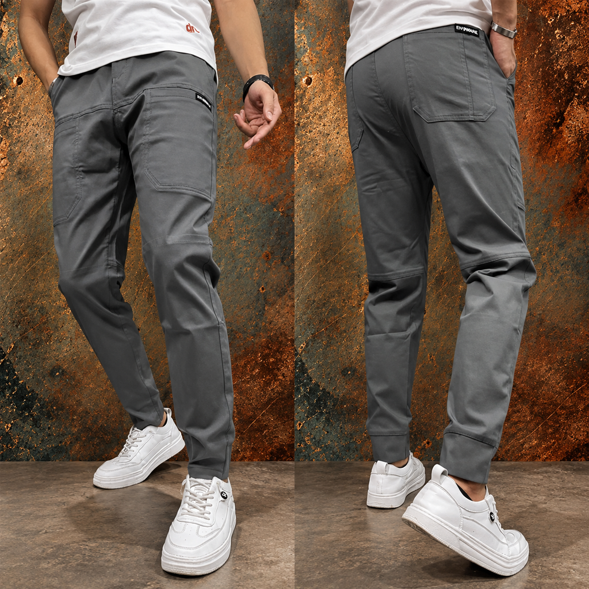 Siyaje | Pantalons cargo élastiques