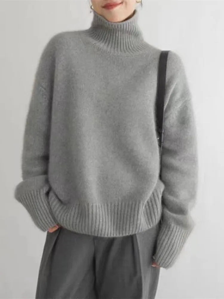 Siyaje | Pull à col montant confortable et doux