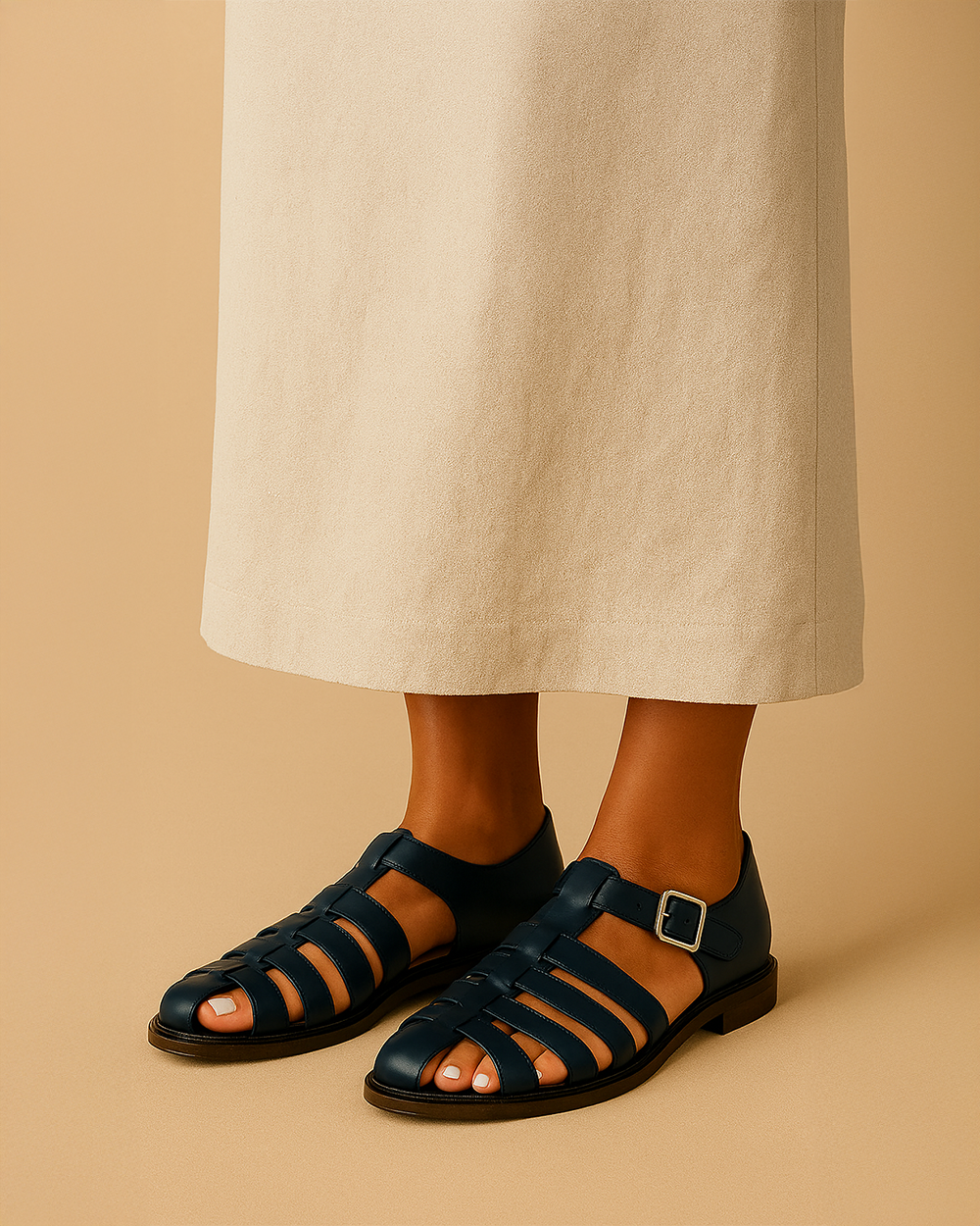 Siyaje | Sandales fermées à boucle élégante
