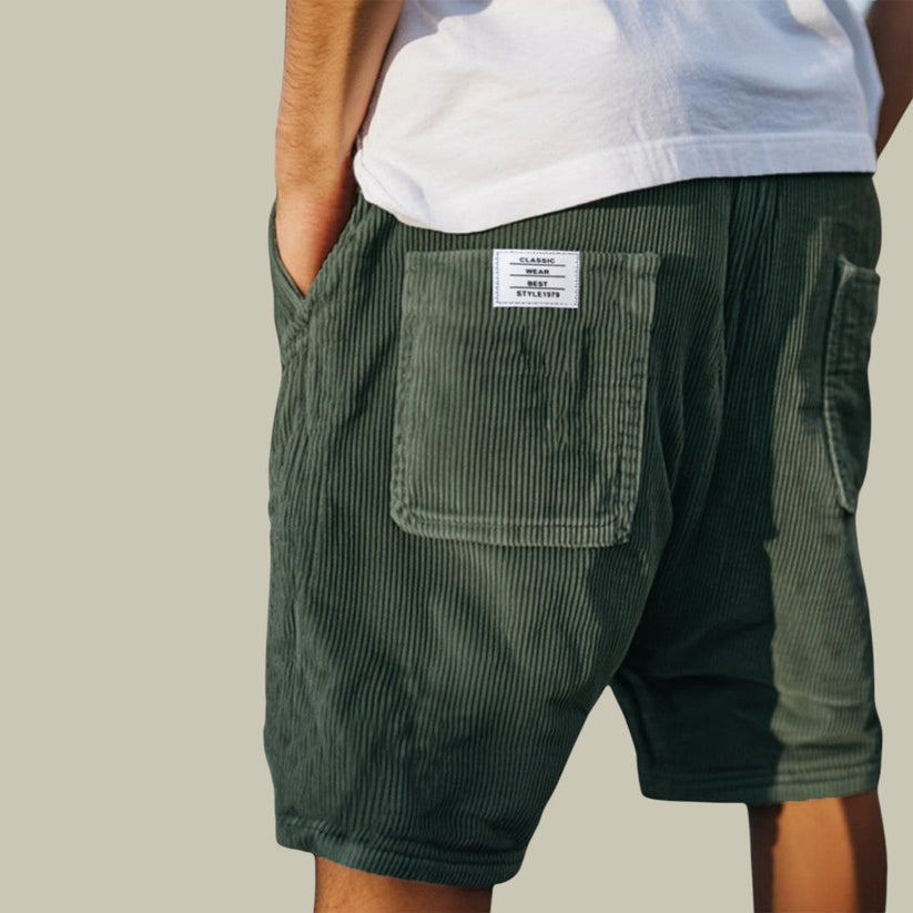 Siyaje | Short en velours à taille élastique