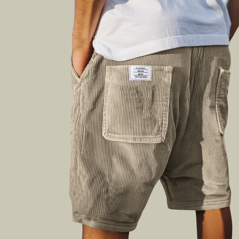 Siyaje | Short en velours à taille élastique