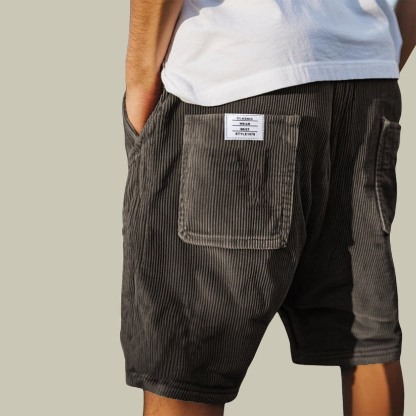 Siyaje | Short en velours à taille élastique