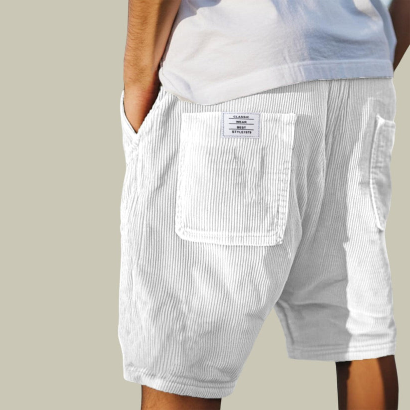 Siyaje | Short en velours à taille élastique