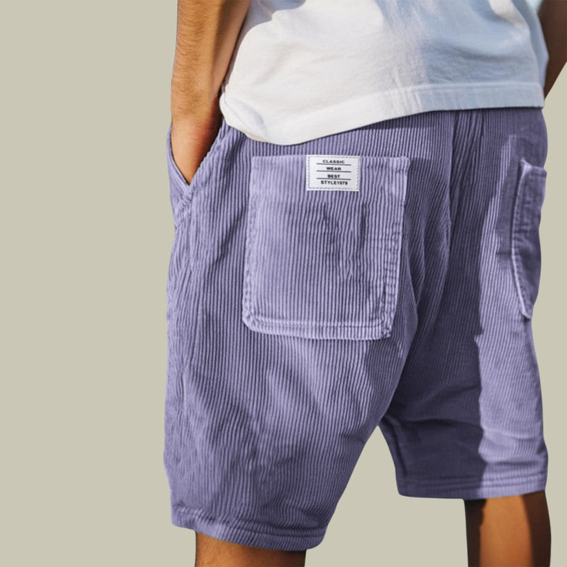 Siyaje | Short en velours à taille élastique
