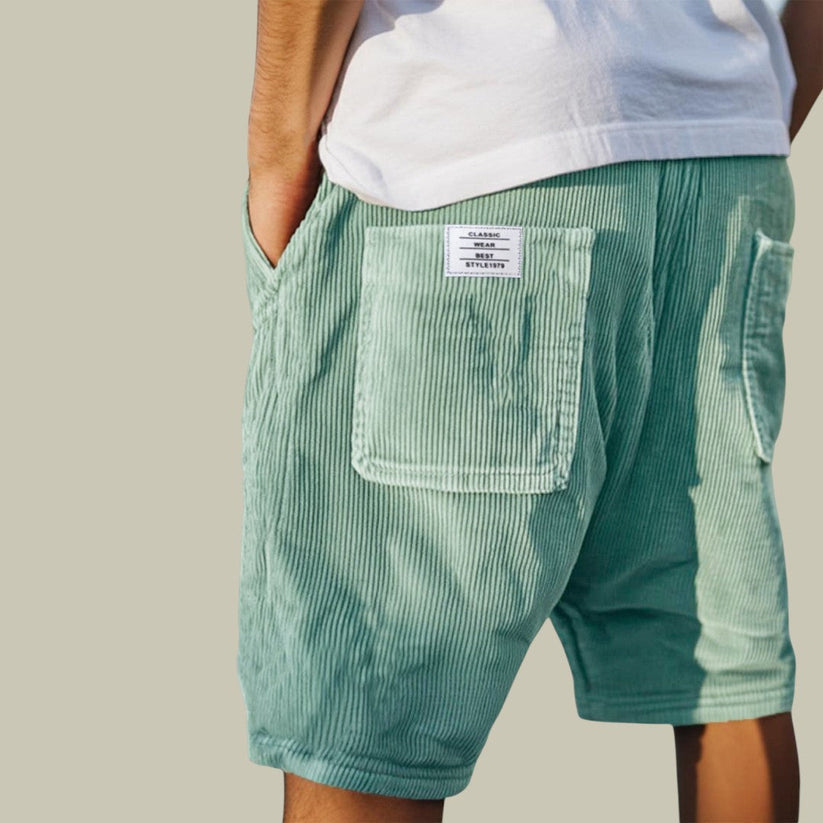 Siyaje | Short en velours à taille élastique