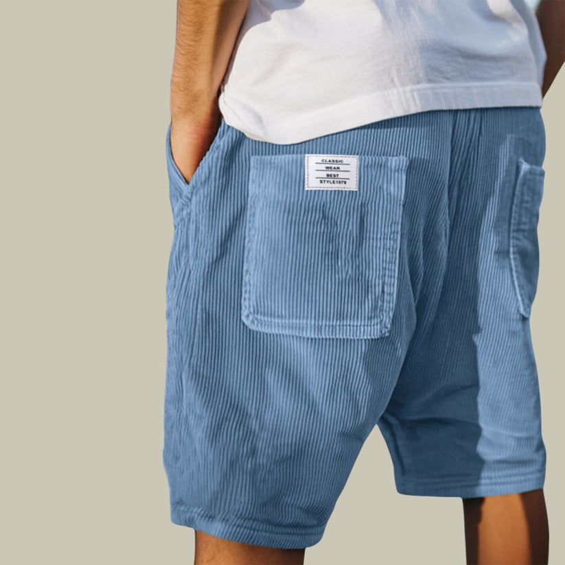 Siyaje | Short en velours à taille élastique