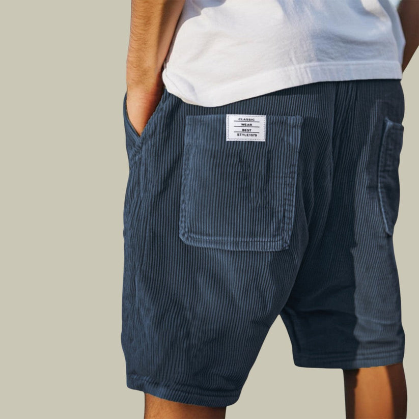 Siyaje | Short en velours à taille élastique