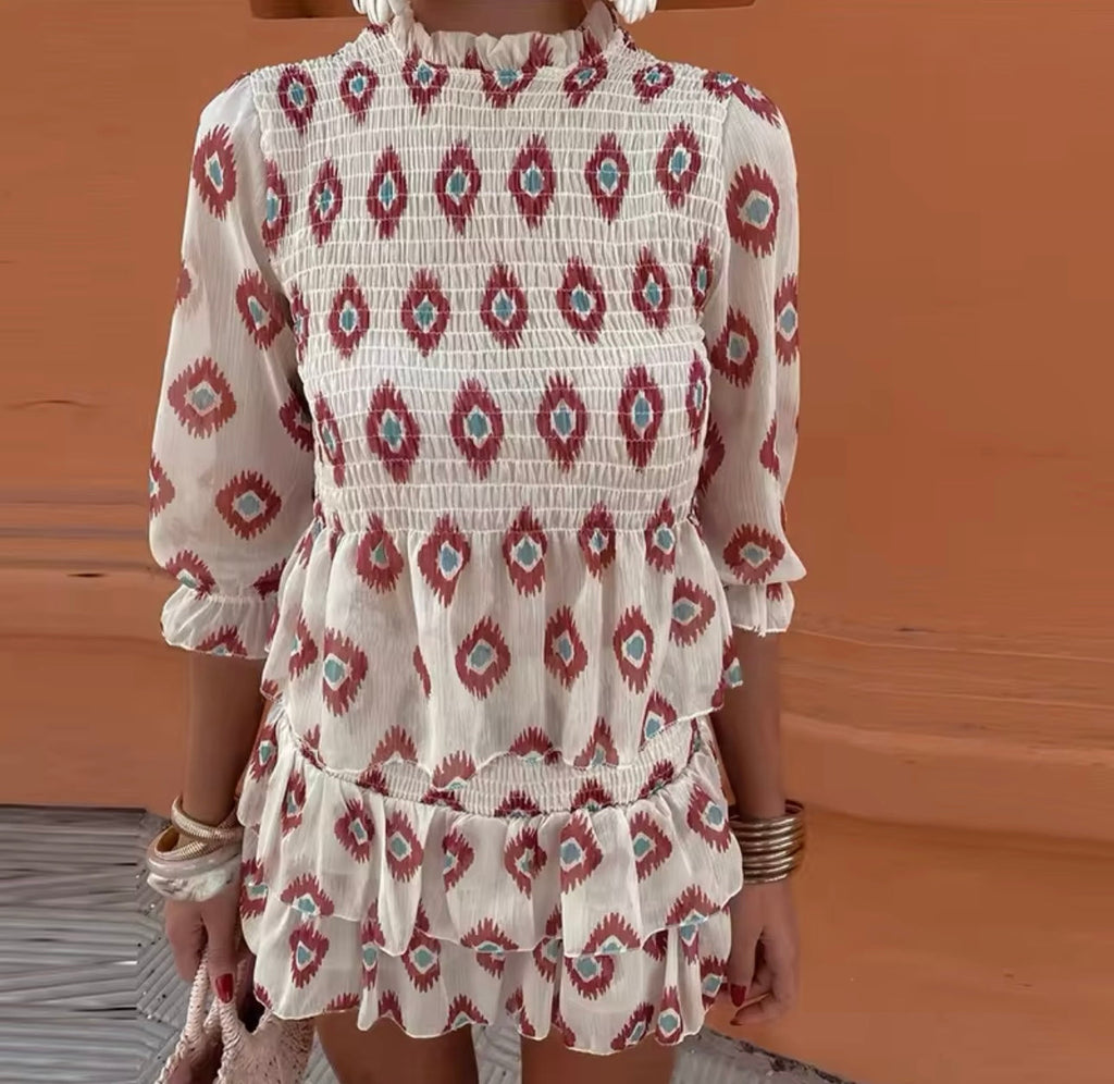 Siyaje | Robe courte style vintage