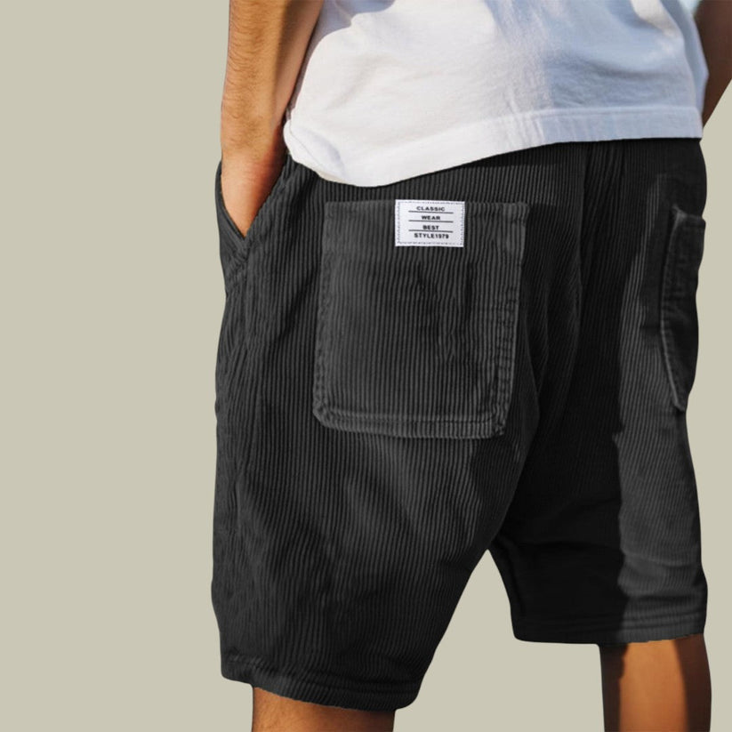 Siyaje | Short en velours à taille élastique