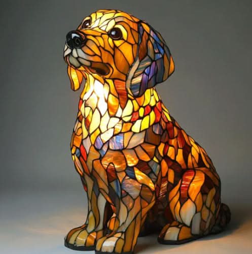 COMPANIONLIGHT – Lampe de nuit LED artistique avec des races de chiens pour la décoration intérieure