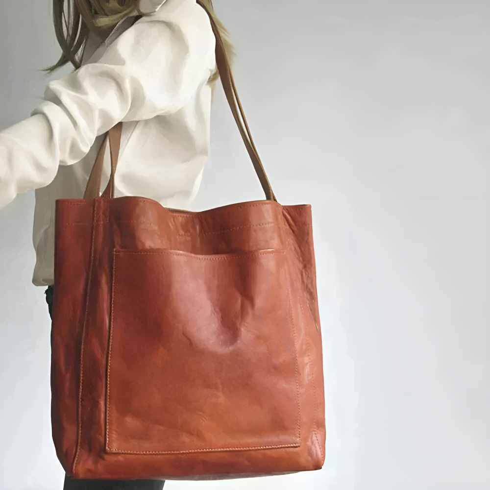 Marlène Élégant sac fourre-tout en cuir